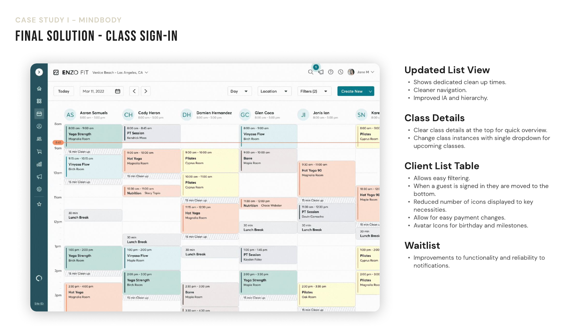 The unified flyout applied to class sign-in.
